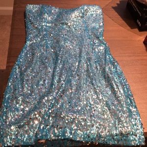 Blue sparkle dress